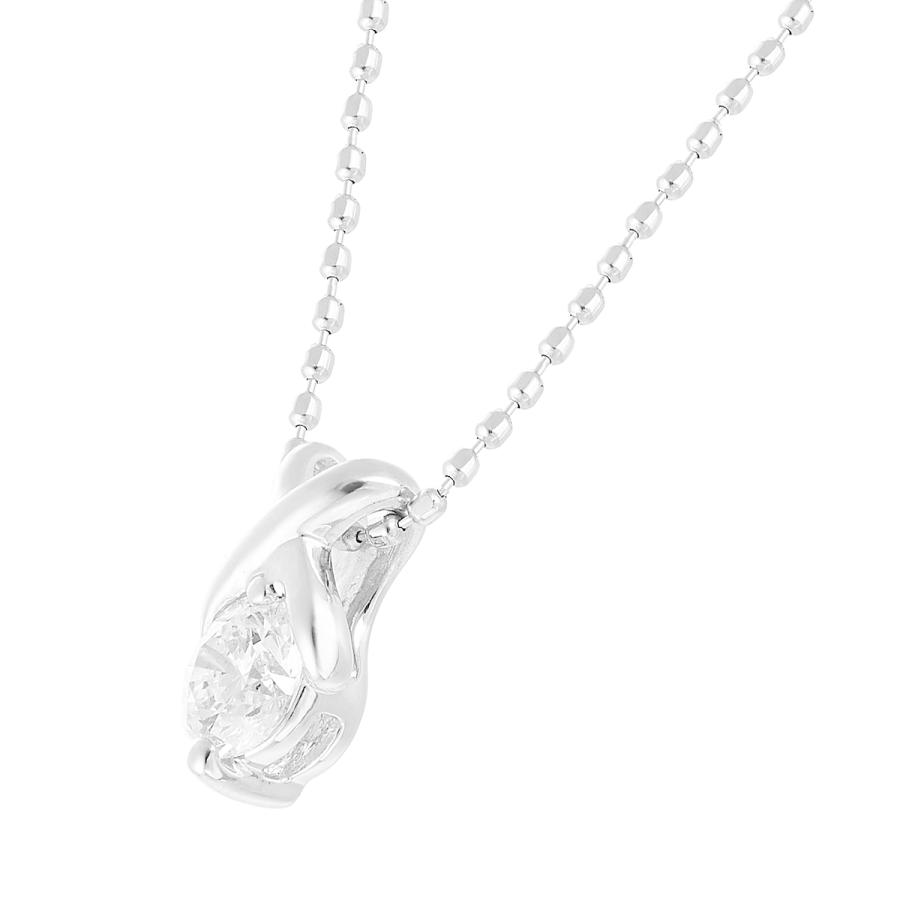 【ほぼ未使用】 プラチナ鑑定書付ダイヤモンドネックレス（0.23カラット） 【AAA2496588891】(90720円)