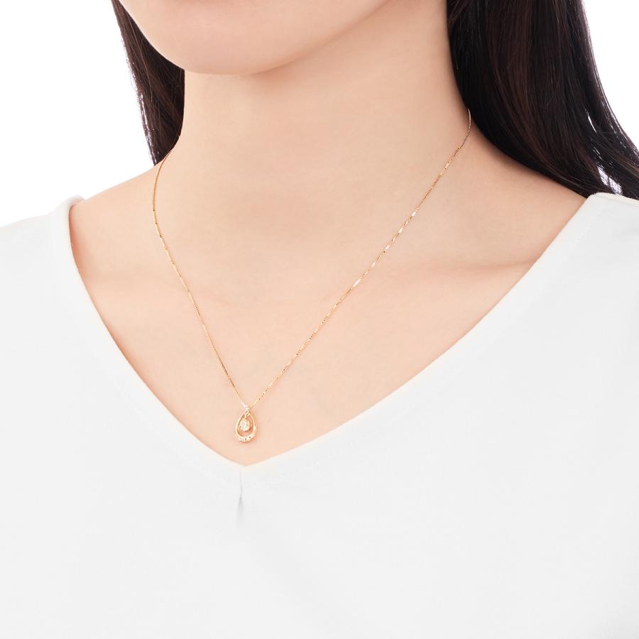 ツツミ　ダイアモンドネックレス　鑑定書付き プラチナ鑑定書付ダイヤモンドネックレス（0.3カラット）(RKP146