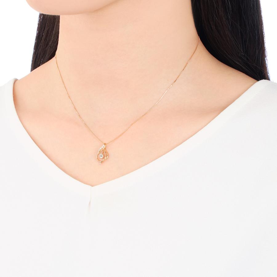 K18イエローゴールド ダイヤモンドネックレス　鑑定書付き ジュエリーツツミ K18イエローゴールド鑑定書付ダイヤモンドネックレス