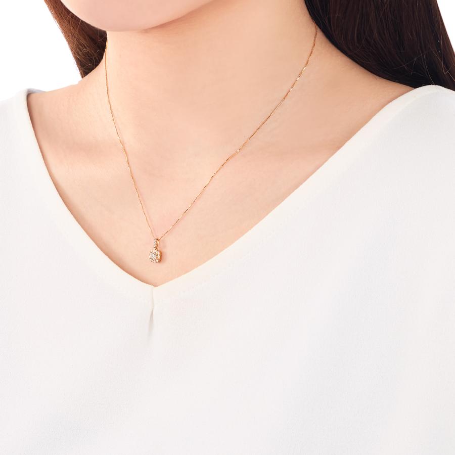 agate k18 0.15 ゴールドネックレス K18ダイヤモンドネックレス（0．15ct） | agete/アガット