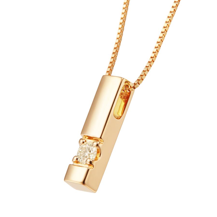 ジュエリーツツミ K18イエローゴールド鑑定書付ダイヤモンドネックレス