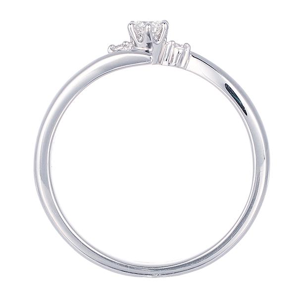 こちら即日発送　4℃ ダイヤモンドリング 　指輪　プラチナ　一石　鑑定カードあり 婚約指輪 プラチナ・ダイヤモンド0.45ct（Gカラー・SIクラス
