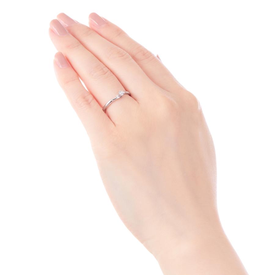 こちら即日発送　4℃ ダイヤモンドリング 　指輪　プラチナ　一石　鑑定カードあり 婚約指輪 プラチナ・ダイヤモンド0.45ct（Gカラー・SIクラス