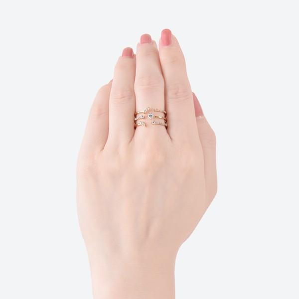 ジュエリーツツミ K18イエローゴールド鑑定書付ダイヤモンドリング