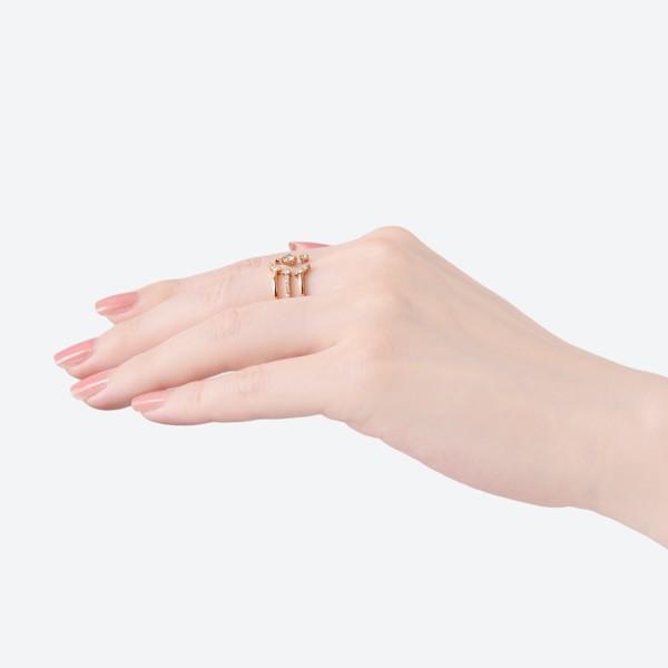 ジュエリーツツミ K18イエローゴールド鑑定書付ダイヤモンドリング