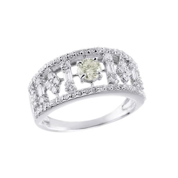 プラチナ鑑定書付ダイヤモンドリング（0.3カラット） :RKR305