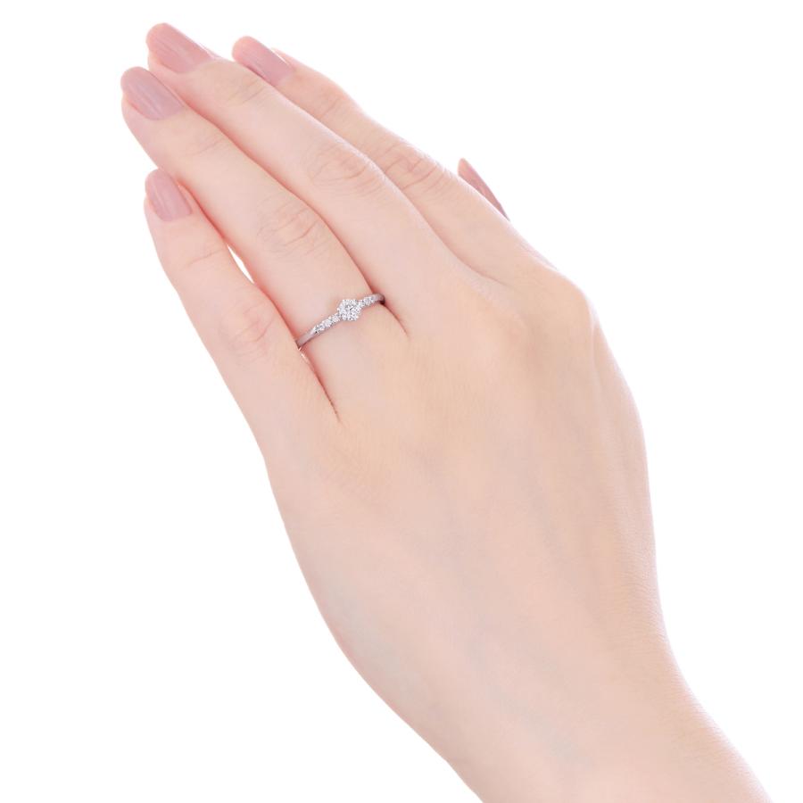 ジュエリーツツミ プラチナ鑑定書付ダイヤモンドリング（0.18カラット