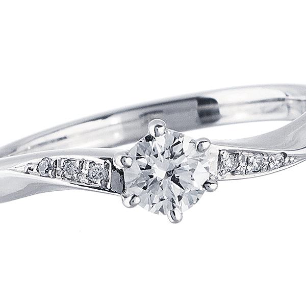 ジュエリーツツミ プラチナ鑑定書付ダイヤモンドリング（0.28カラット