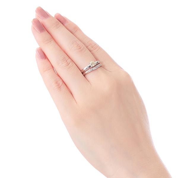 ダイヤモンド　指輪　ツツミ　品質証明書　鑑定書 プラチナ鑑定書付ダイヤモンドリング（0.08カラット）(RKR034