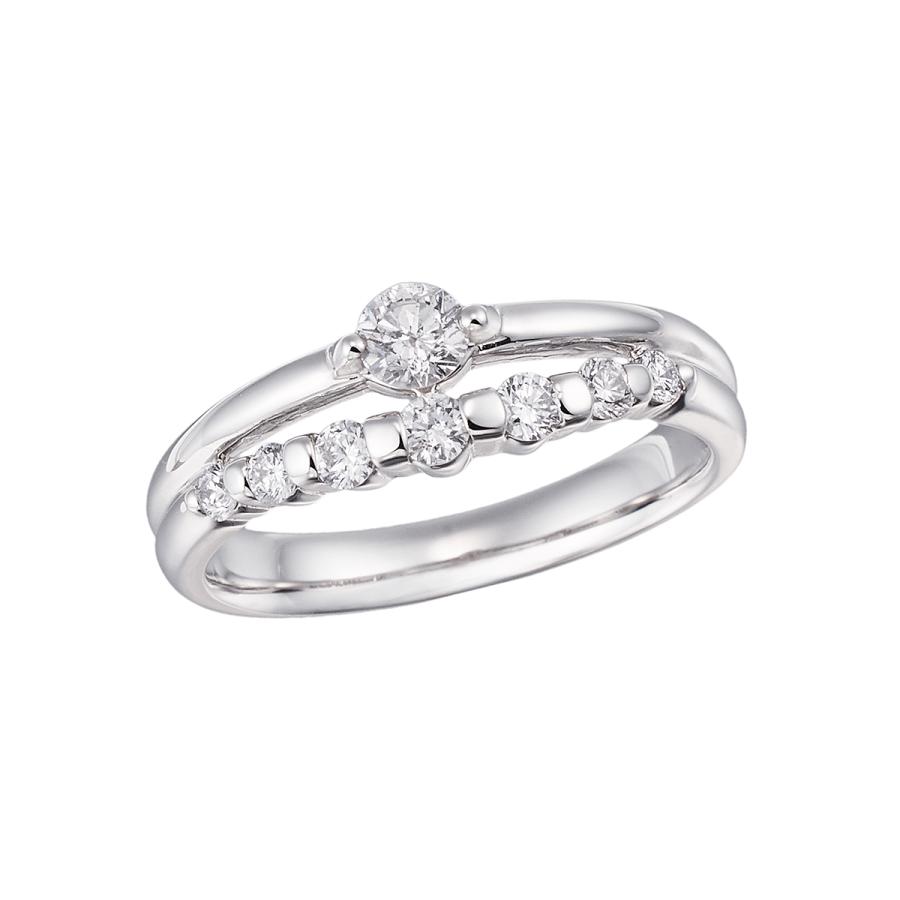 ジュエリーツツミ プラチナ鑑定書付ダイヤモンドリング（0.18カラット