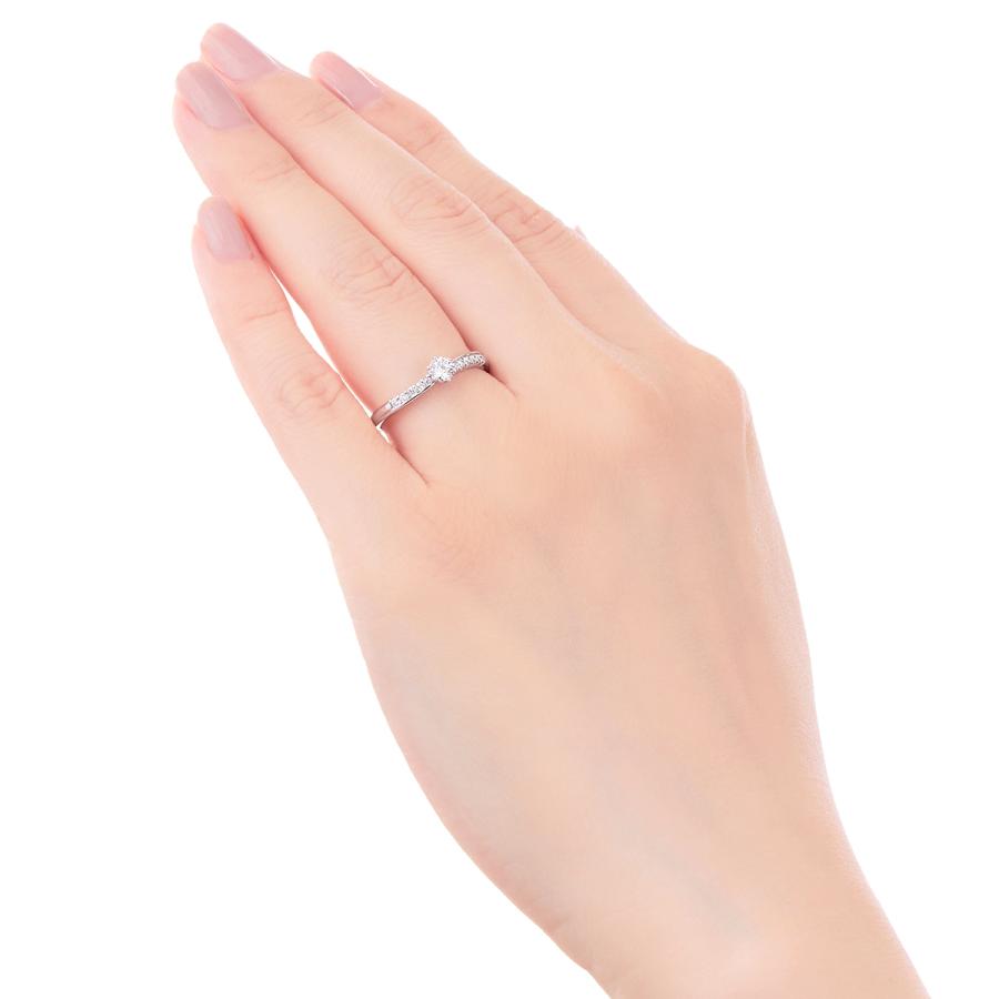 ジュエリーツツミ プラチナ鑑定書付ダイヤモンドリング（0.19カラット