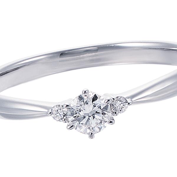 ジュエリーツツミ プラチナ鑑定書付ダイヤモンドリング（0.14カラット