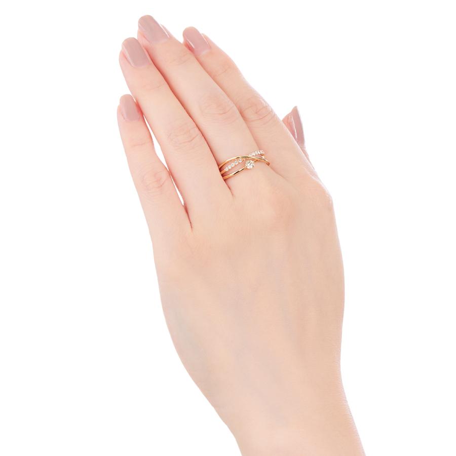 ジュエリーツツミ　18金イエローゴールド　ダイヤモンド　リング　#12 K18イエローゴールドダイヤモンドリング(RFR625)|TSUTSUMI