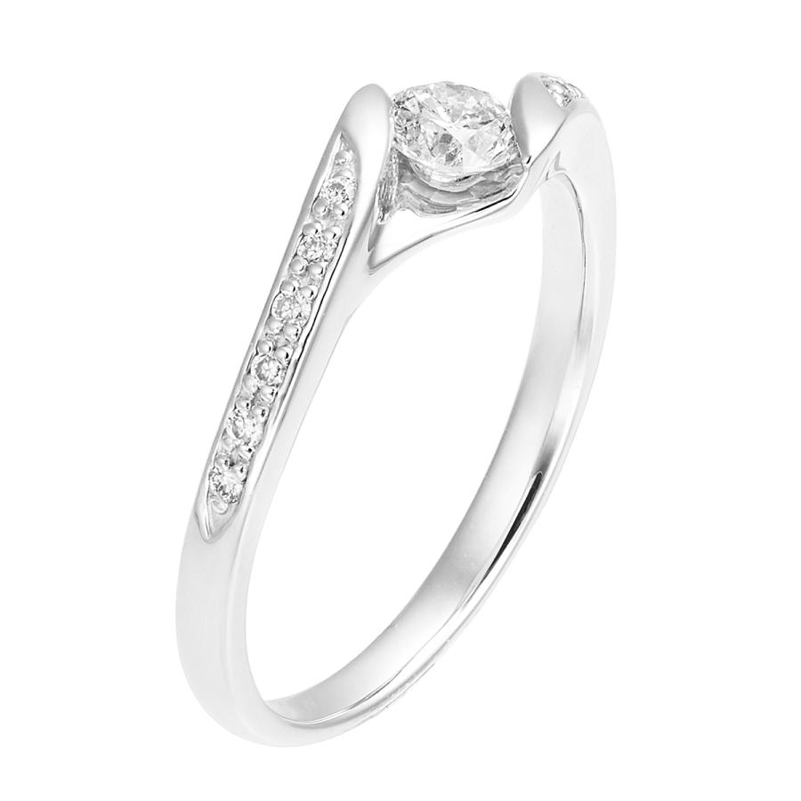 ジュエリーツツミ プラチナ鑑定書付ダイヤモンドリング（0.23カラット