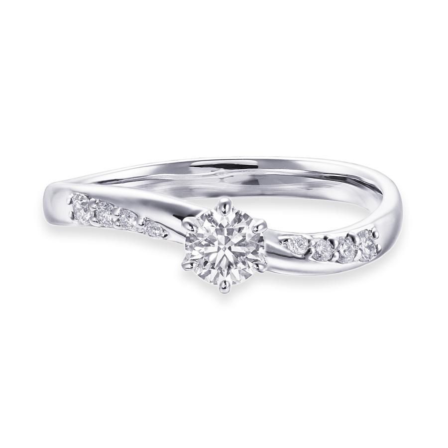 ジュエリーツツミ プラチナ鑑定書付ダイヤモンドリング（0.25カラット