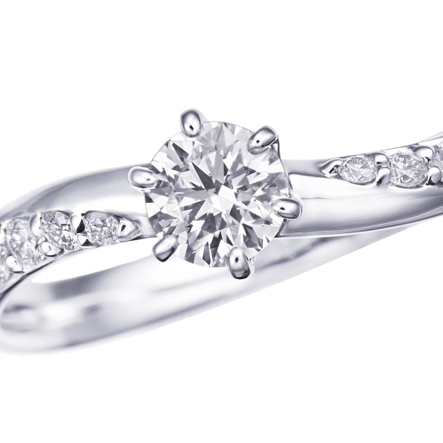 ジュエリーツツミ プラチナ鑑定書付ダイヤモンドリング（0.25カラット