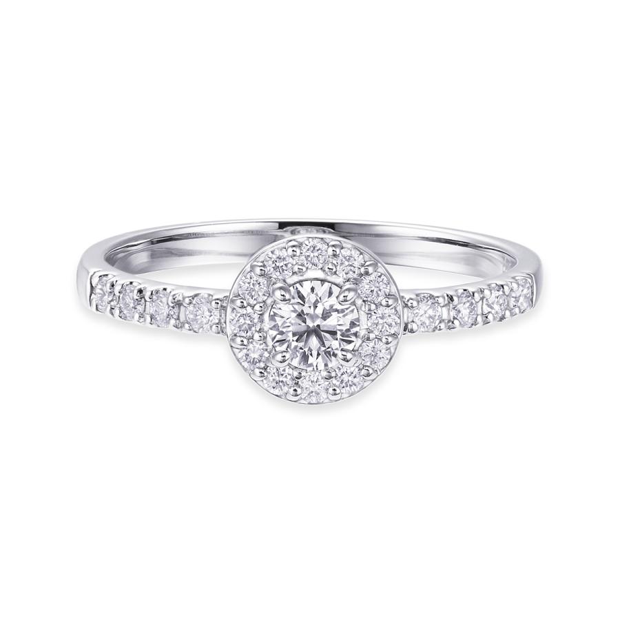 ジュエリーツツミ プラチナ鑑定書付ダイヤモンドリング（0.18カラット