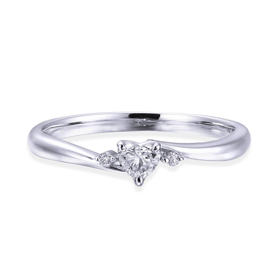 ジュエリーツツミ プラチナ鑑定書付ダイヤモンドリング（0.13カラット