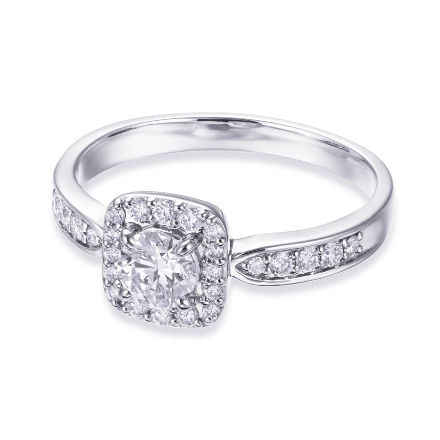 ジュエリーツツミ プラチナ鑑定書付ダイヤモンドリング（0.34カラット