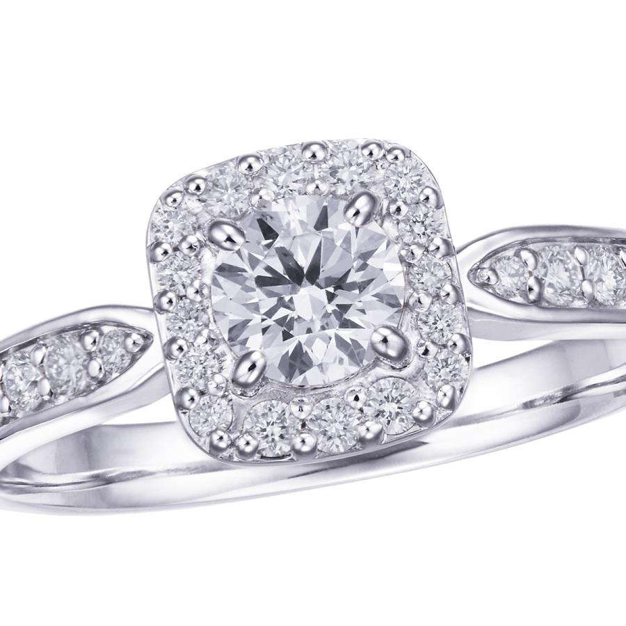 ジュエリーツツミ プラチナ鑑定書付ダイヤモンドリング（0.34カラット