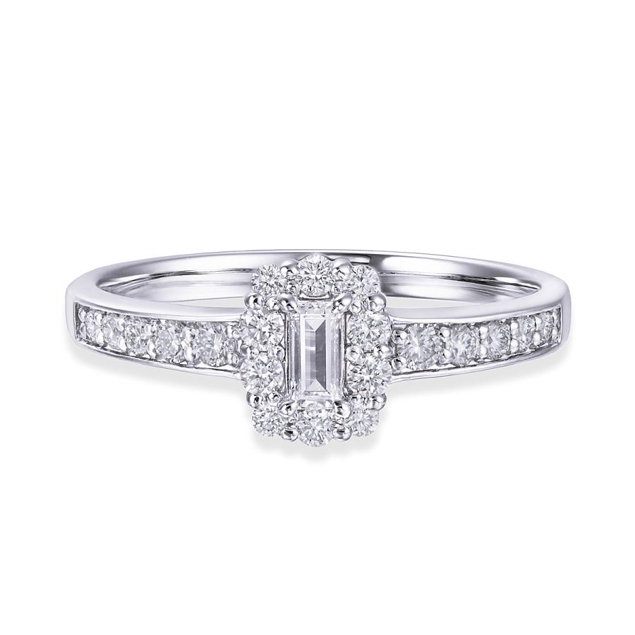 ジュエリーツツミ プラチナ鑑定書付ダイヤモンドリング（0.1カラット