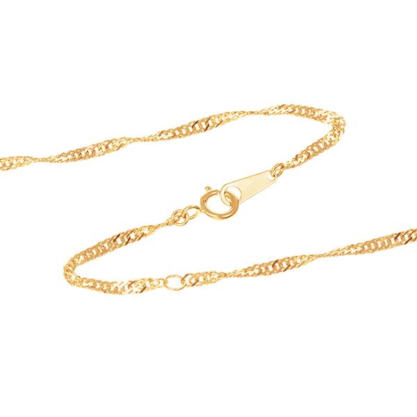 ジュエリーツツミ K18イエローゴールドネックレス（40cm