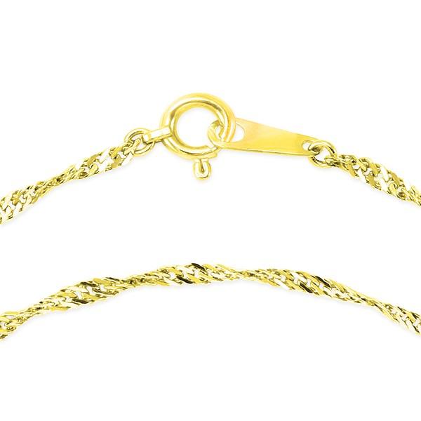 ジュエリーツツミ K18イエローゴールドネックレス（40cm