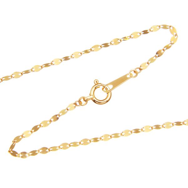 K18イエローゴールドロングネックレス（80cm） : rnc179  