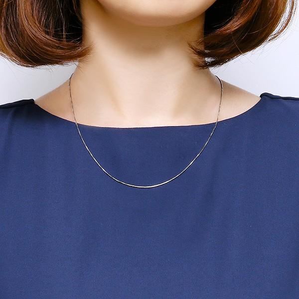 プラチナネックレス（45cm）の画像