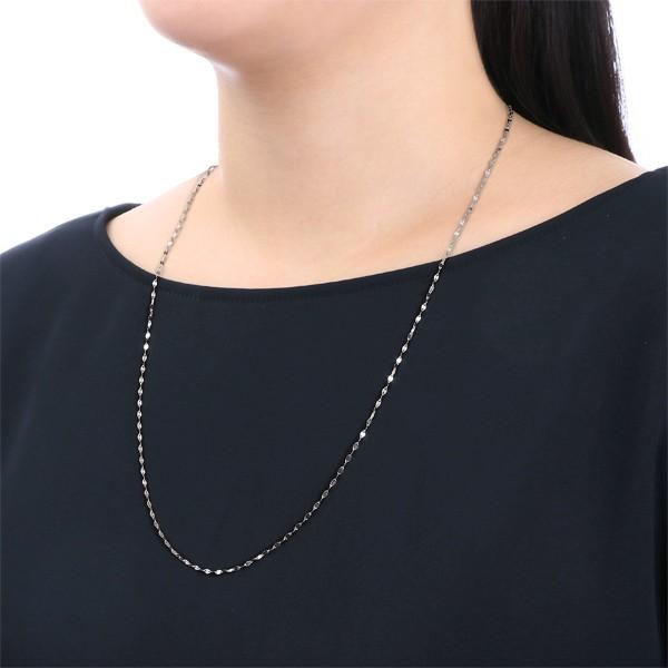 プラチナロングネックレス（60cm）の画像