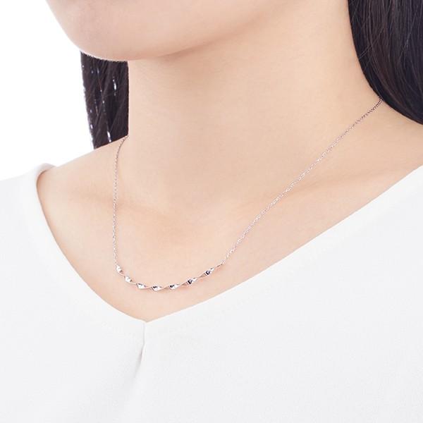 ツツミ　K10ホワイトゴールド　ネックレス K10ホワイトゴールドダイヤモンドネックレス(RPN191-001