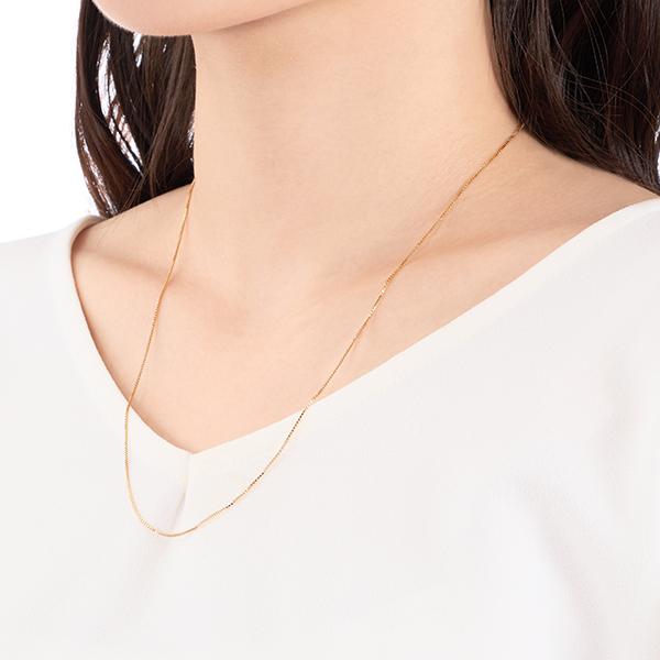 K18イエローゴールドネックレス（50cm） 