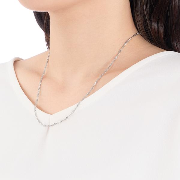 ジュエリーツツミ プラチナネックレス（45cm） : ジュエリーツツミ