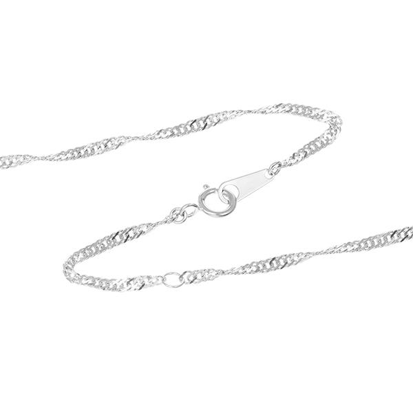 TSUTSUMI k18ホワイトゴールドクロスモチーフ ネックレスベネチアン