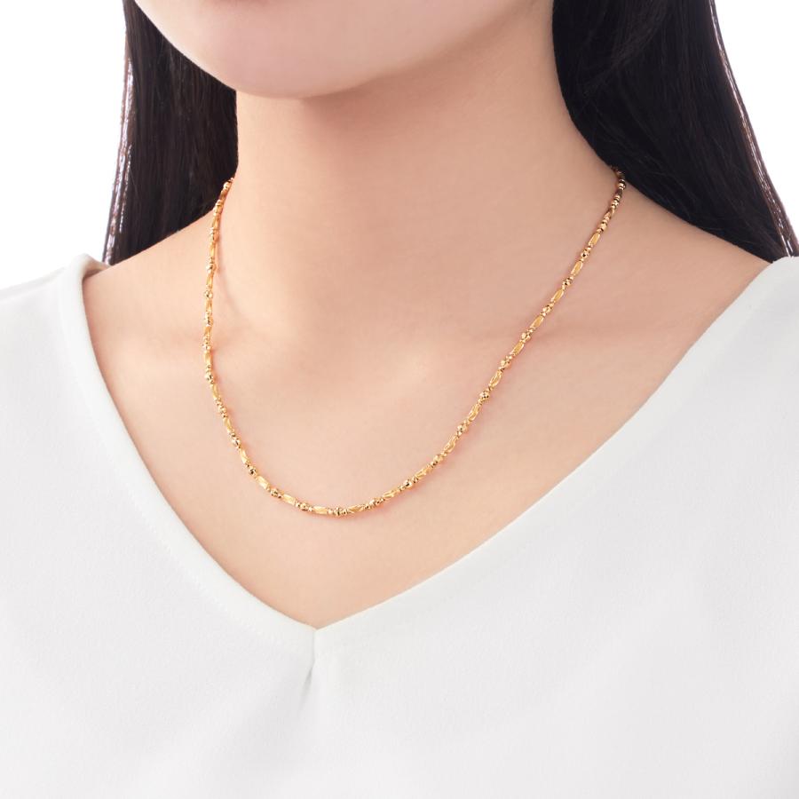 限定素材を使用 K18イエローゴールドネックレス 【QG1772263665】(64400円)