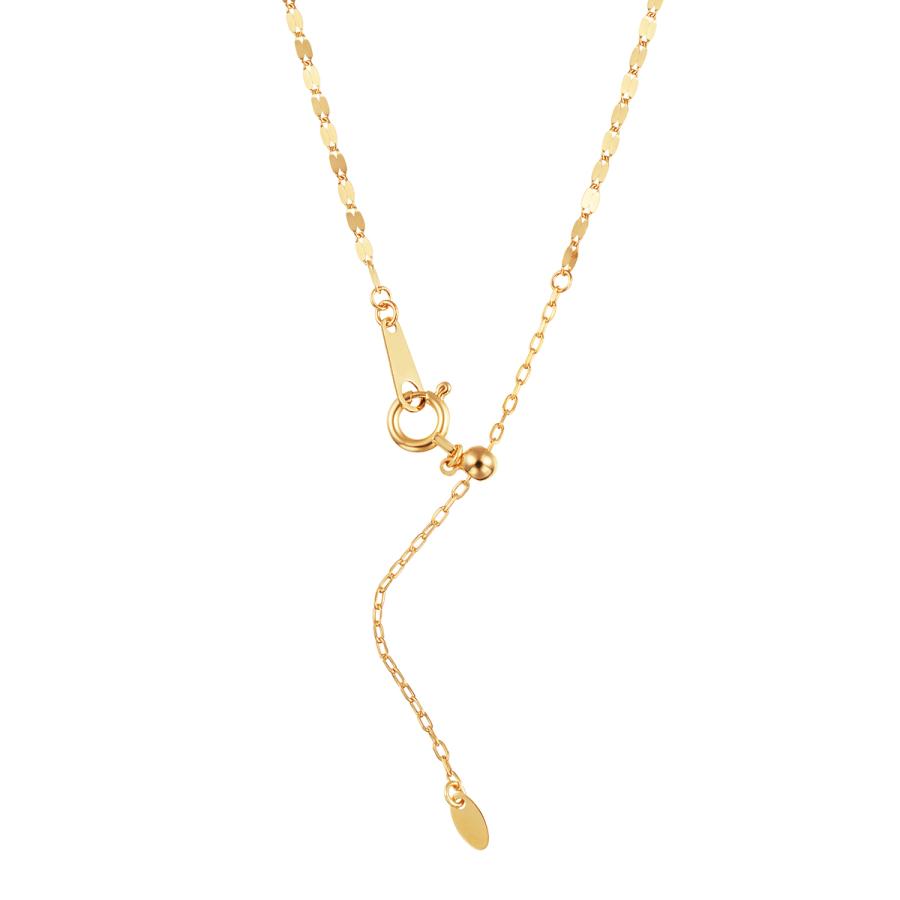 k18ygイエローゴールドネックレス約40cm ジュエリーツツミ K18イエローゴールドネックレス（40cm