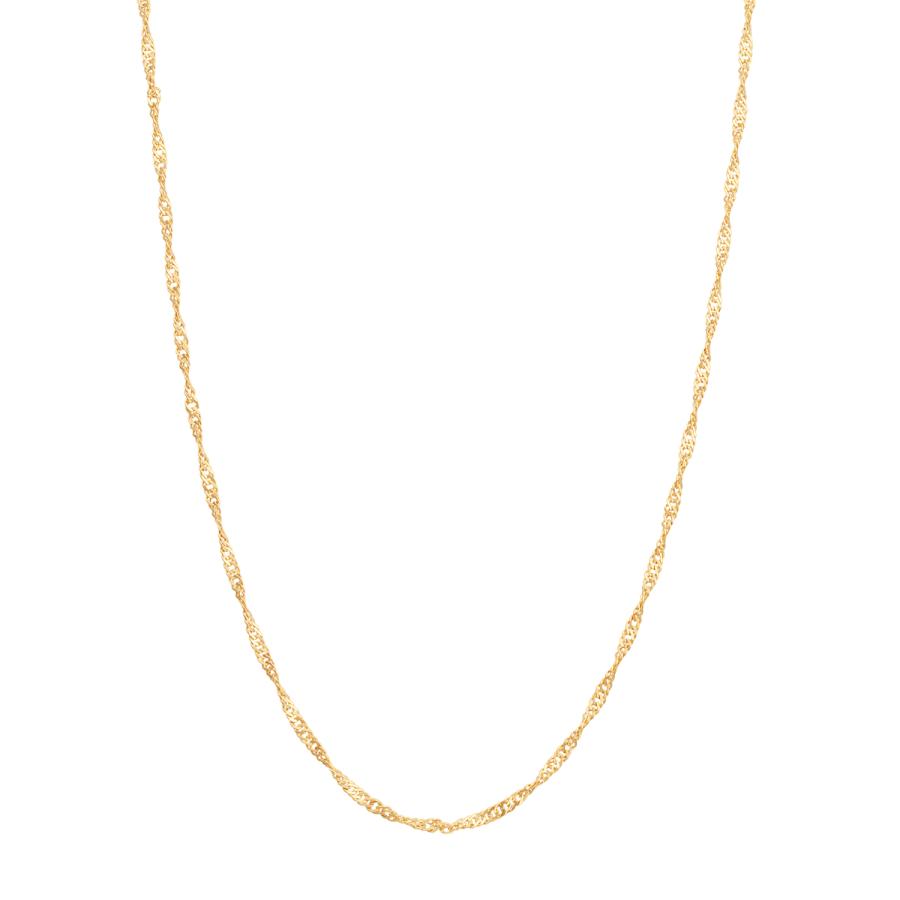 ジュエリーツツミ K18イエローゴールドネックレス（45cm