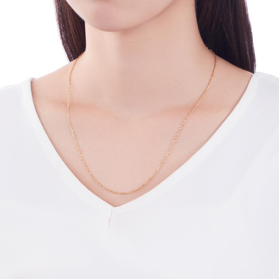 K18イエローゴールドネックレス（50cm） 