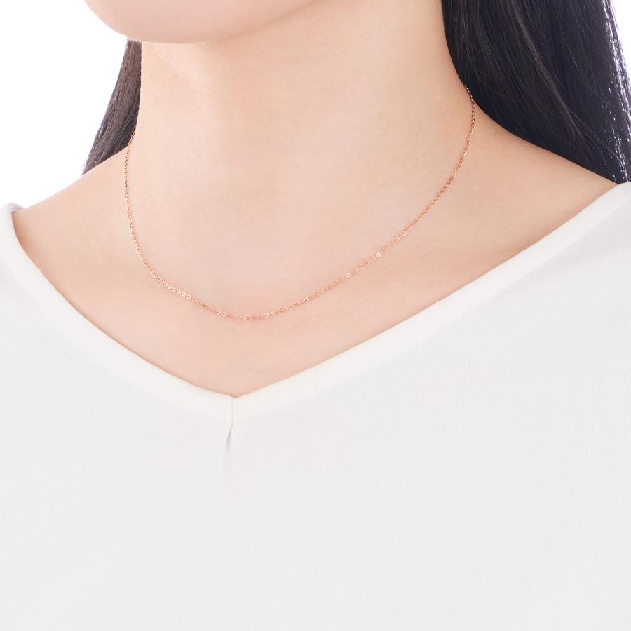 ジュエリーツツミ　k10 ネックレス K10ピンクゴールドダイヤモンドネックレス(RPN538-002)|TSUTSUMI