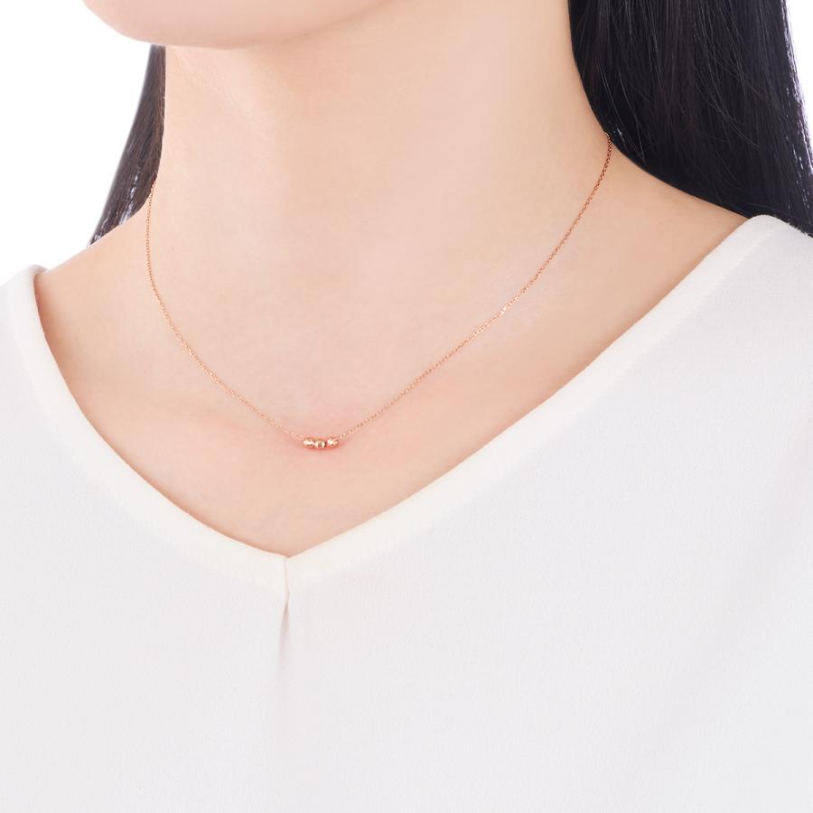 ジュエリーツツミ K10ピンクゴールドネックレス : ジュエリー