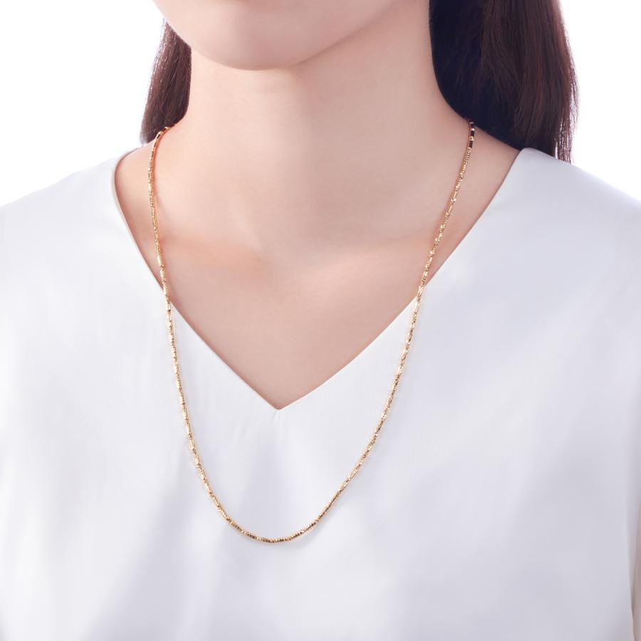 ジュエリーツツミ K18イエローゴールドロングネックレス : ジュエリー