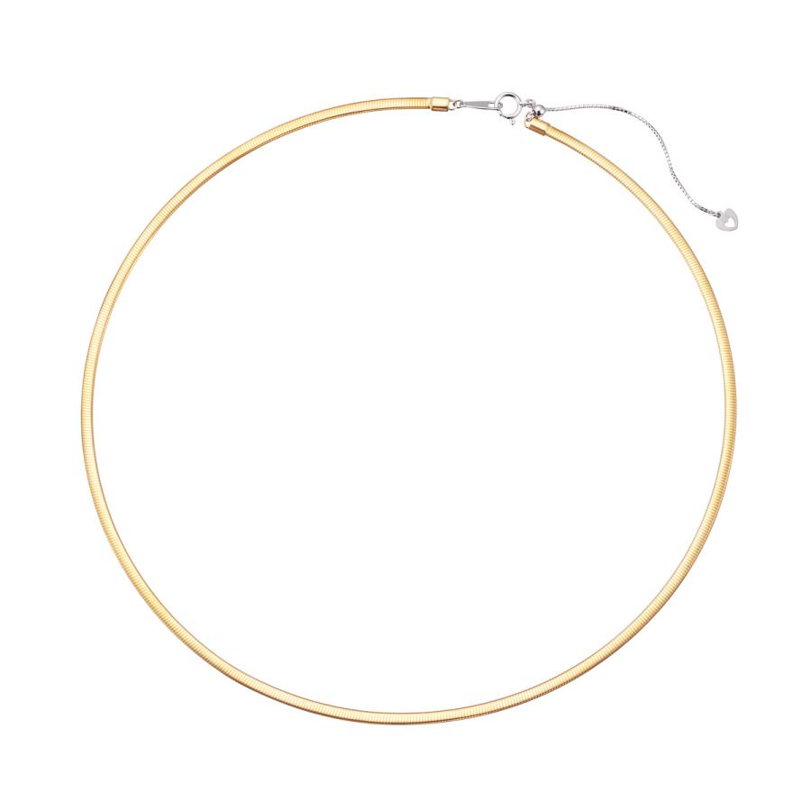 ジュエリーツツミ K18ホワイトゴールド/K18イエローゴールドネックレス