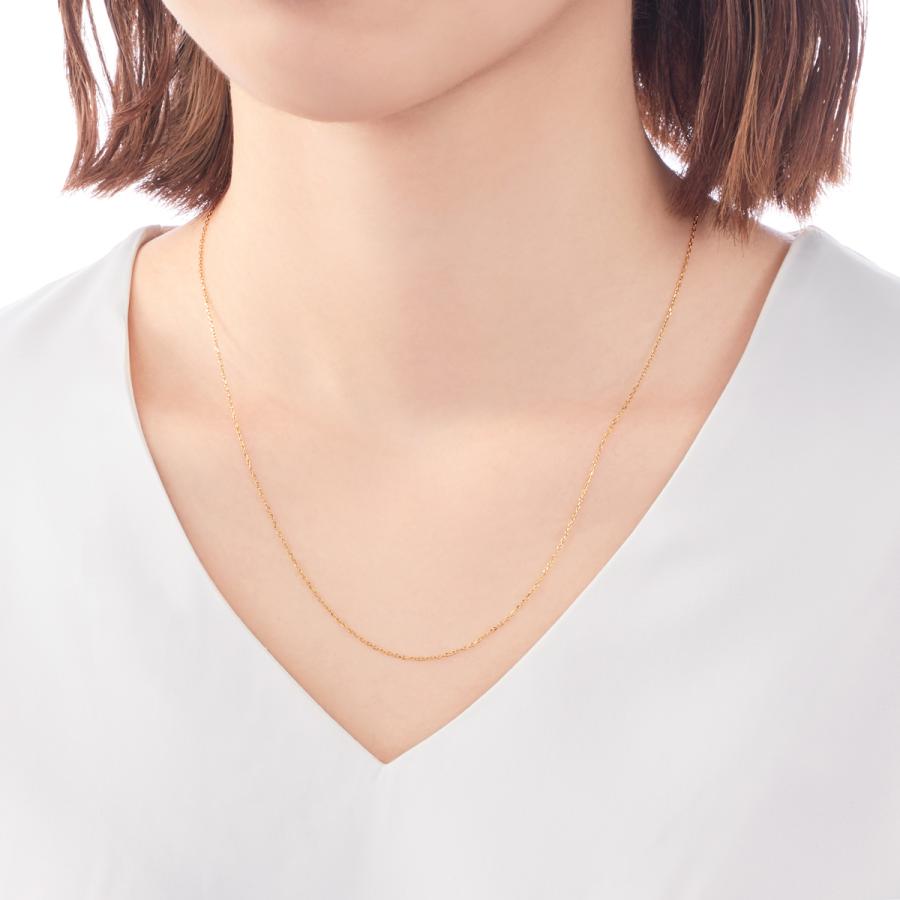 ジュエリーツツミ K10イエローゴールドネックレス（45cm