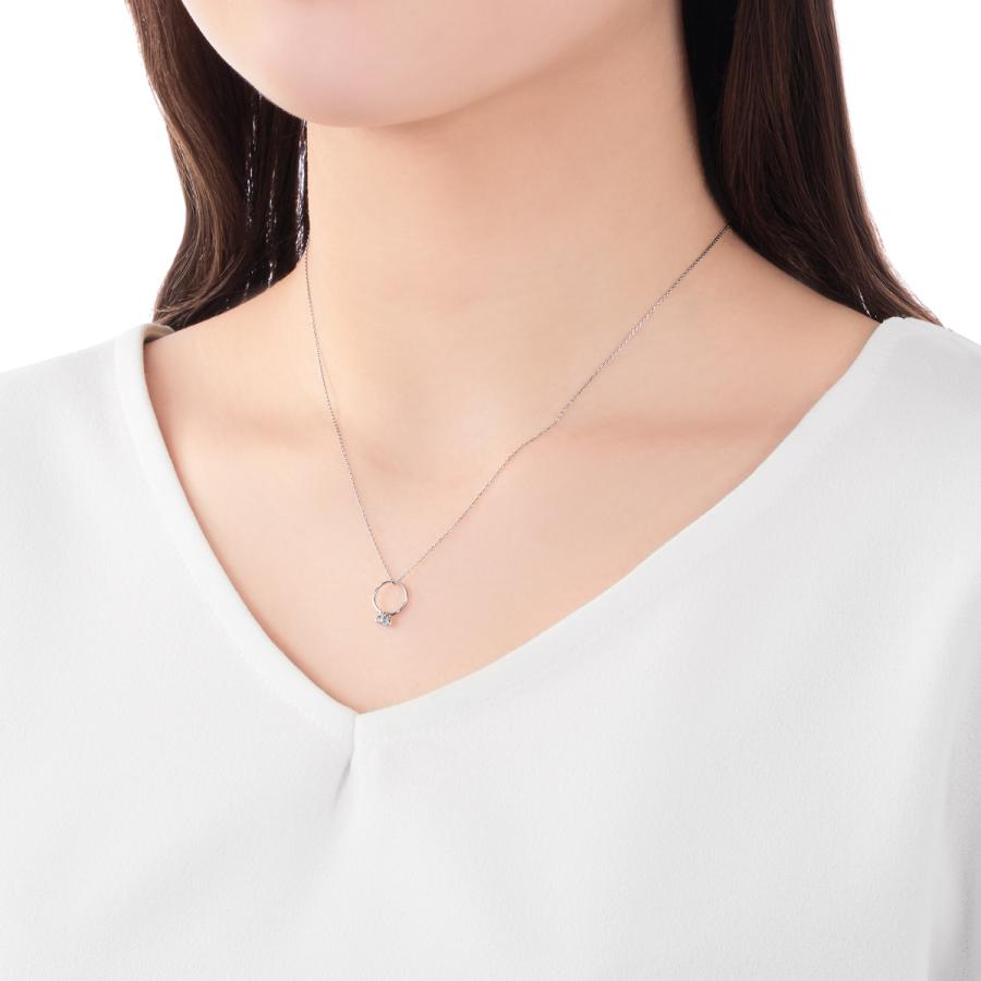 ジュエリーツツミ K10ホワイトゴールドブルートパーズペンダント