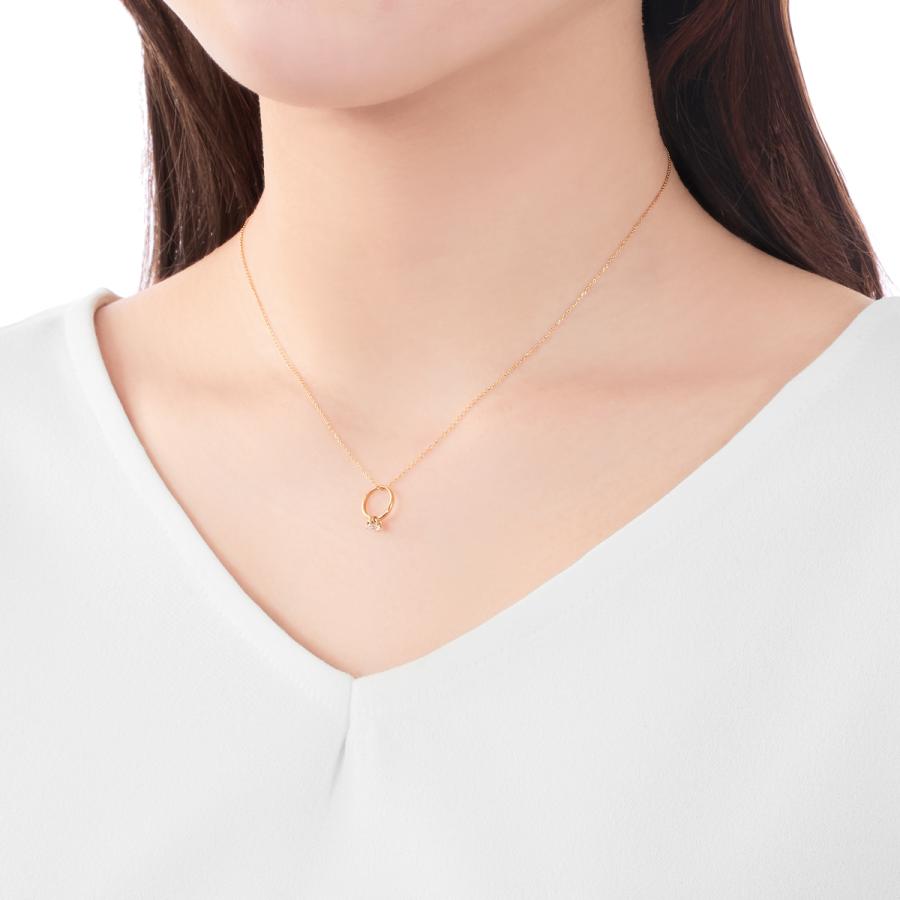 ジュエリーツツミ K18イエローゴールドアクアマリンペンダント