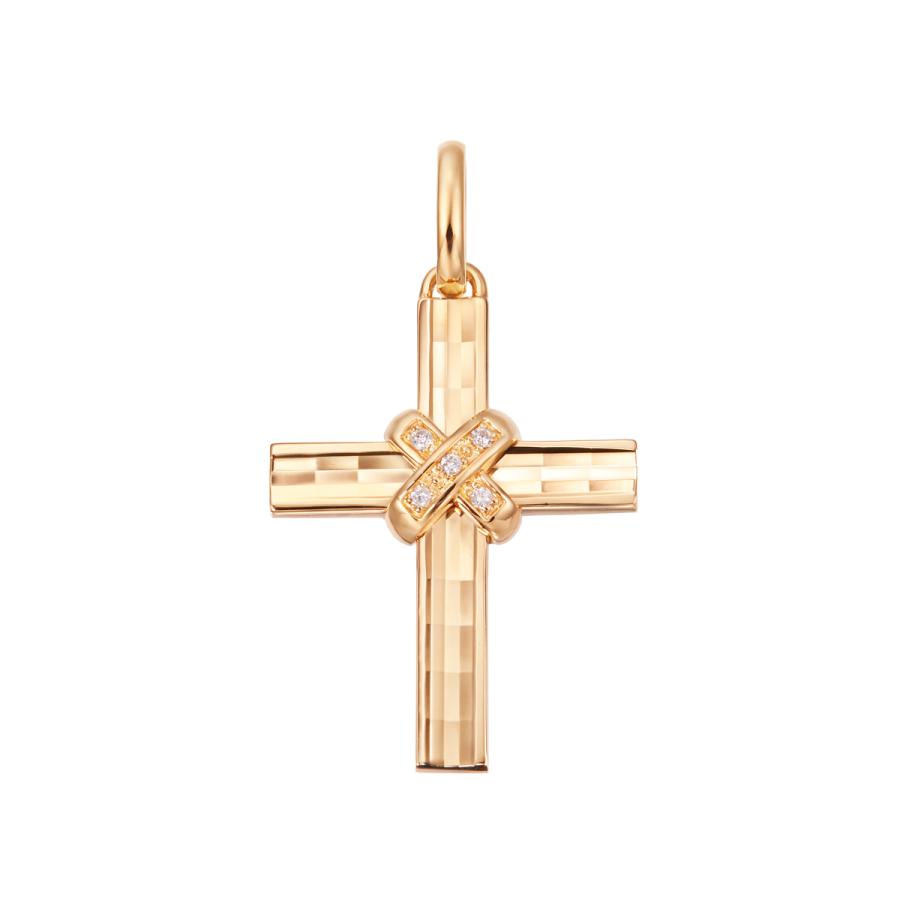 ジュエリーツツミ K18イエローゴールドダイヤモンドペンダント