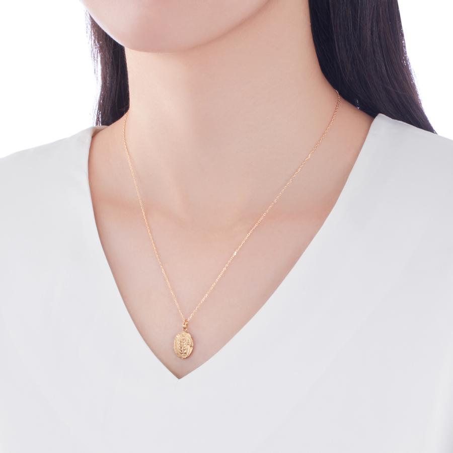 k10 ペンダントトップ　ジュエリーツツミ　ダイヤ0.19 K10イエローゴールドダイヤモンドネックレス(RPN529-002