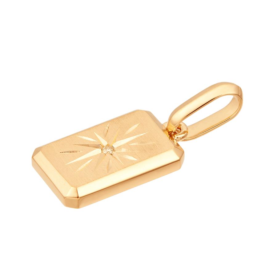 ジュエリーツツミ K18イエローゴールドダイヤモンドペンダント