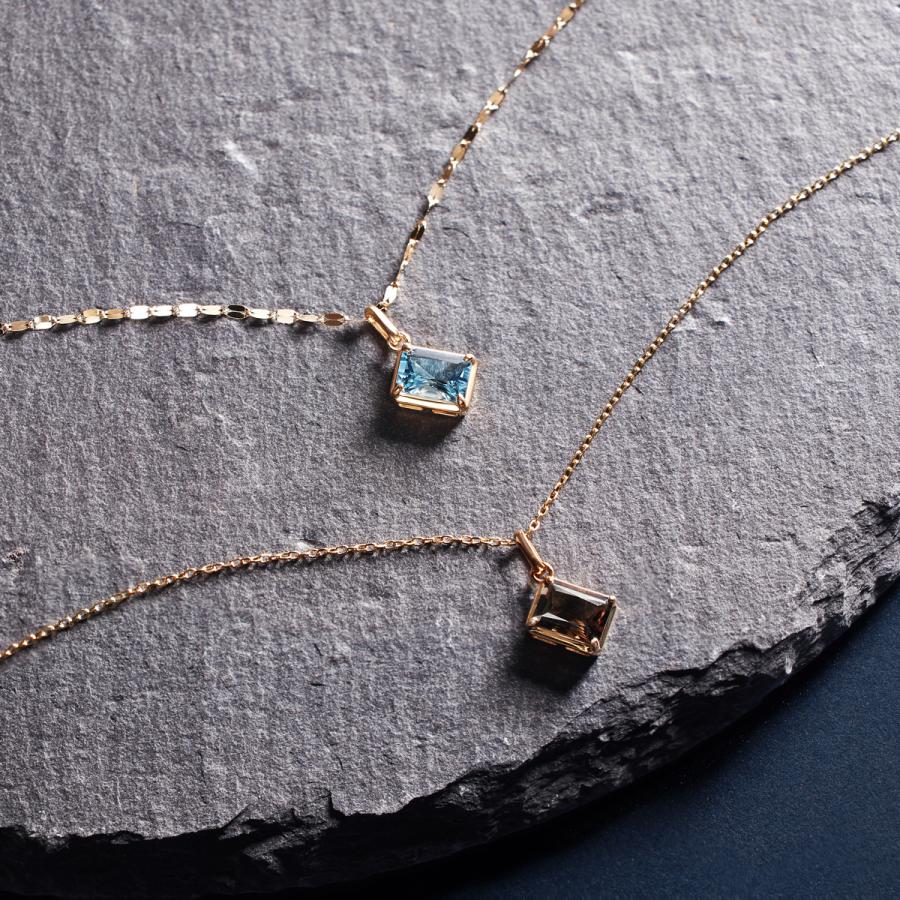 ジュエリーツツミ K18イエローゴールドスモーキークォーツペンダント