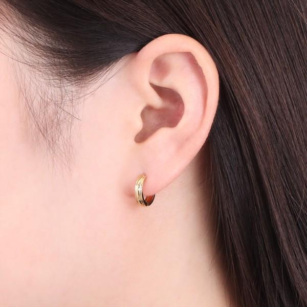 K18イエローゴールドピアス 